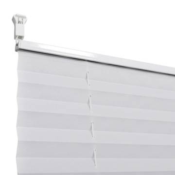 Plisse Blind 50x100cm White Pleated Blind