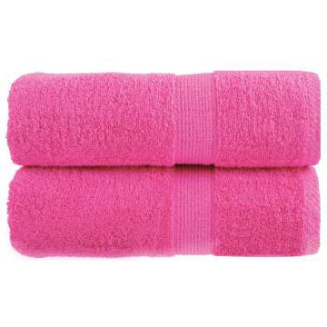  Premium Guest Towels SOLUND 2 pcs Pink 30x50 cm 600 gsm