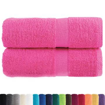  Premium Guest Towels SOLUND 2 pcs Pink 30x50 cm 600 gsm