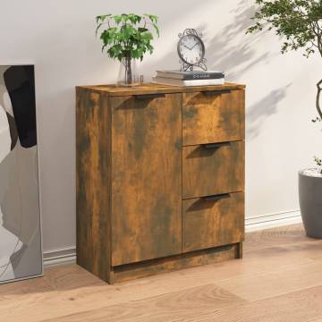  Sideboard Smoked Oak Engineered Wood