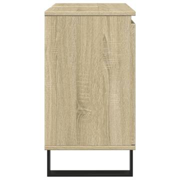  Bathroom Cabinet Sonoma Oak 58x33x60 cm Engineered Wood