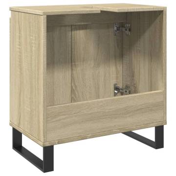  Bathroom Cabinet Sonoma Oak 58x33x60 cm Engineered Wood