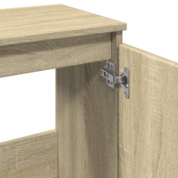  Bathroom Cabinet Sonoma Oak 58x33x60 cm Engineered Wood