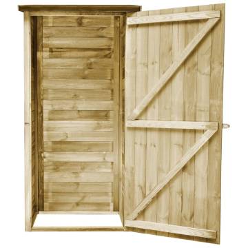 Garden Tool Shed Impregnated Pinewood 88x76x175 cm