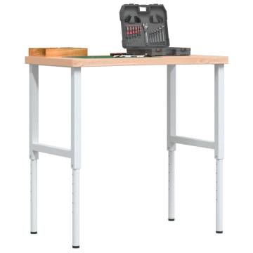  Workbench 100x(55-60)x(73-99.5) cm Solid Wood Beech