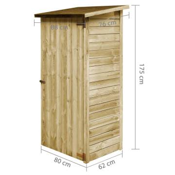 Garden Tool Shed Impregnated Pinewood 88x76x175 cm