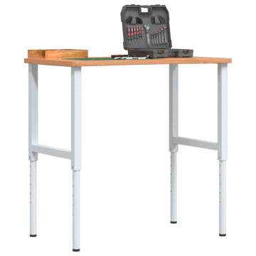  Workbench 100x(55-60)x(71.5-98) cm Solid Wood Beech