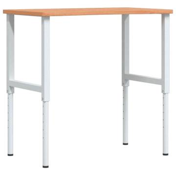  Workbench 100x(55-60)x(71.5-98) cm Solid Wood Beech