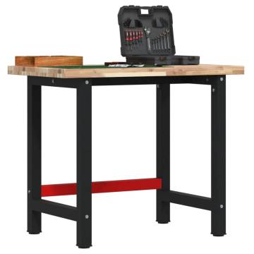  Workbench 100x60x83 cm Solid Wood Acacia Rectangular