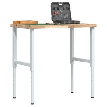  Workbench 100x60x(73-99.5) cm Solid Wood Acacia Rectangular