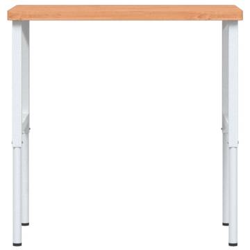  Workbench 100x60x(73-99.5) cm Solid Wood Beech Rectangular