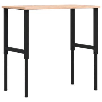  Workbench 100x(55-60)x(71.5-98) cm Solid Wood Beech