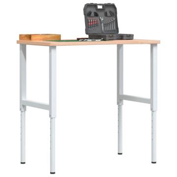  Workbench 100x(55-60)x(71.5-98) cm Solid Wood Beech