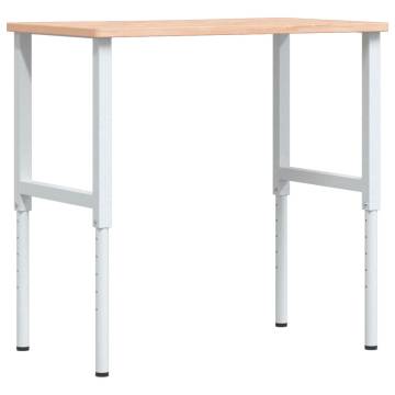  Workbench 100x(55-60)x(71.5-98) cm Solid Wood Beech