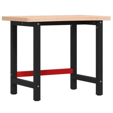  Workbench 100x(55-60)x83 cm Solid Wood Beech