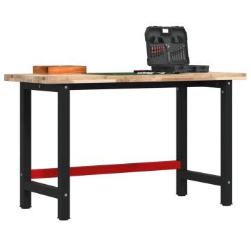  Workbench 140x60x83 cm Solid Wood Acacia Rectangular