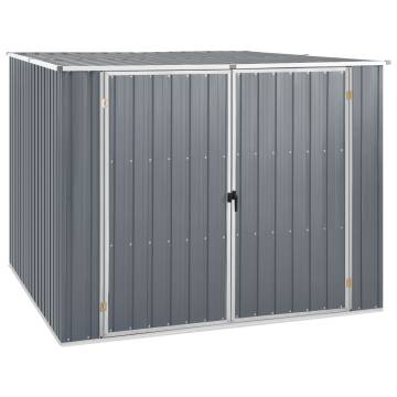  Garden Shed Grey 195x198x159 cm Galvanised Steel