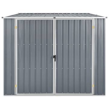  Garden Shed Grey 195x198x159 cm Galvanised Steel