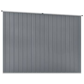  Garden Shed Grey 195x198x159 cm Galvanised Steel