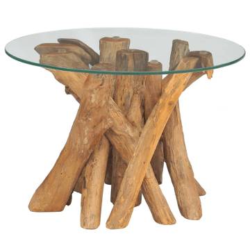  Coffee Table Solid Teak Driftwood 60 cm