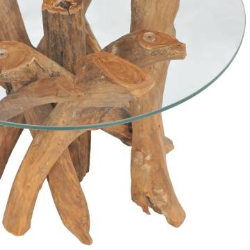  Coffee Table Solid Teak Driftwood 60 cm