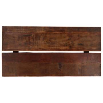 Bar Table Solid Reclaimed Wood Dark Brown 150x70x107 cm