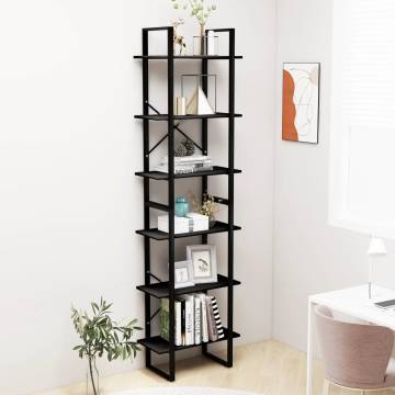 Storage Shelf Black 60x30x210 cm Engineered Wood