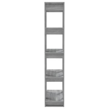 Book Cabinet/Room Divider Grey Sonoma 80x30x160 cm Engineered Wood