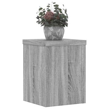  Plant Stands 2 pcs Grey Sonoma 15x15x20 cm Engineered Wood