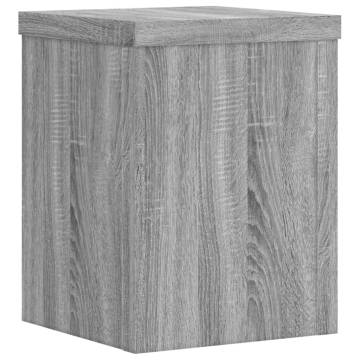  Plant Stands 2 pcs Grey Sonoma 15x15x20 cm Engineered Wood