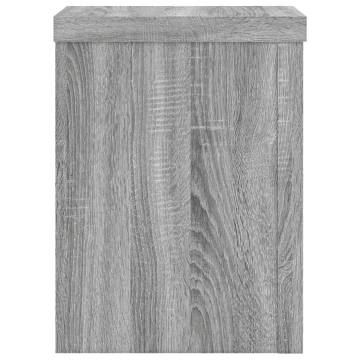  Plant Stands 2 pcs Grey Sonoma 15x15x20 cm Engineered Wood