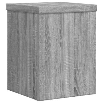  Plant Stands 2 pcs Grey Sonoma 15x15x20 cm Engineered Wood