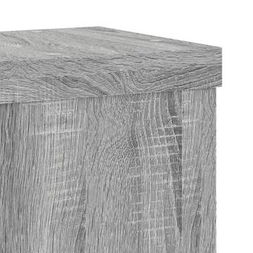  Plant Stands 2 pcs Grey Sonoma 15x15x20 cm Engineered Wood