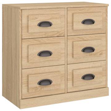  Sideboards 2 pcs Sonoma Oak Engineered Wood