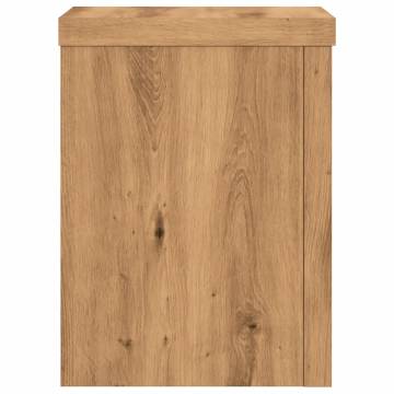  Plant Stands 2 pcs Artisian Oak 15x15x20 cm Engineered Wood