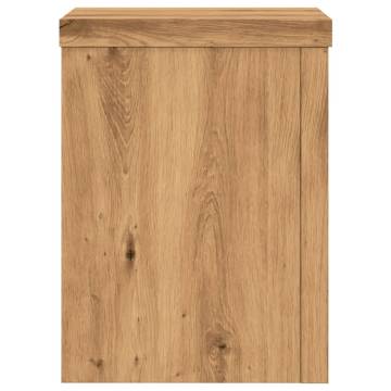  Plant Stands 2 pcs Artisian Oak 15x15x20 cm Engineered Wood