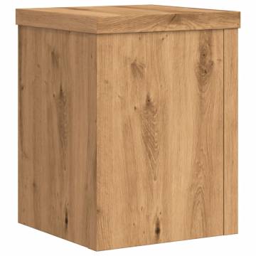  Plant Stands 2 pcs Artisian Oak 15x15x20 cm Engineered Wood