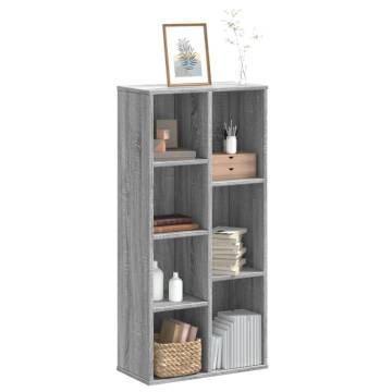  Bookcase Grey Sonoma 50x25x105 cm Engineered Wood