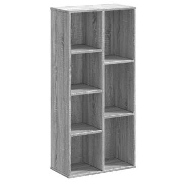  Bookcase Grey Sonoma 50x25x105 cm Engineered Wood