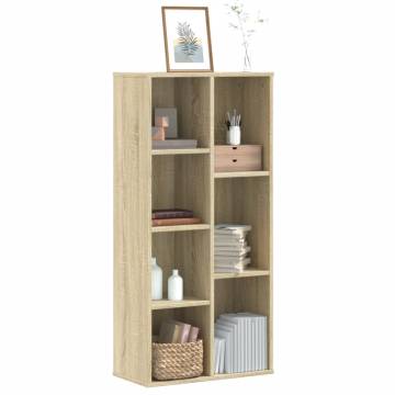  Bookcase Sonoma Oak 50x25x105 cm Engineered Wood