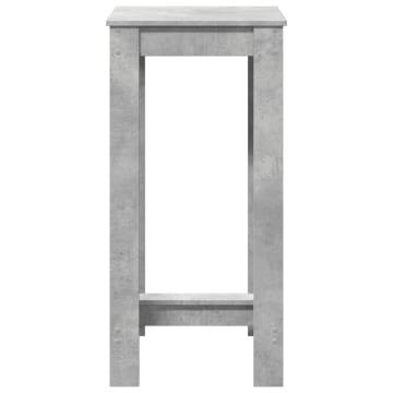  Bar Table Concrete Grey 51x50x103.5 cm Engineered Wood