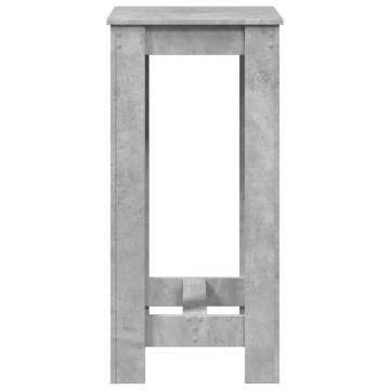  Bar Table Concrete Grey 51x50x103.5 cm Engineered Wood