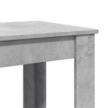  Bar Table Concrete Grey 51x50x103.5 cm Engineered Wood