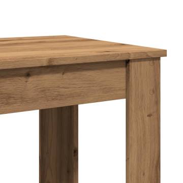  Bar Table Artisian Oak 51x50x103.5 cm Engineered Wood