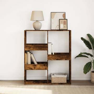  Book CabinetRoom Divider Smoked Oak 100x33x115 cm