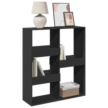  Book CabinetRoom Divider Black 100x33x115 cm