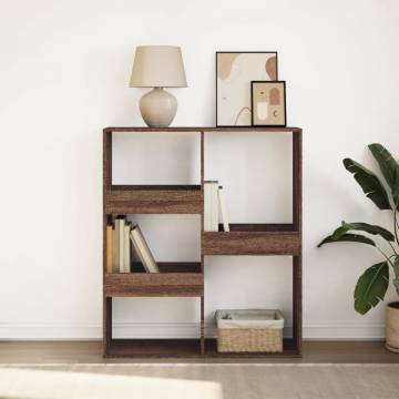  Book CabinetRoom Divider Brown Oak 100x33x115 cm