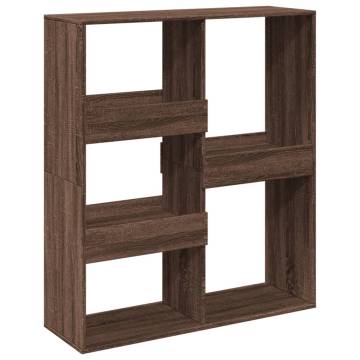  Book CabinetRoom Divider Brown Oak 100x33x115 cm