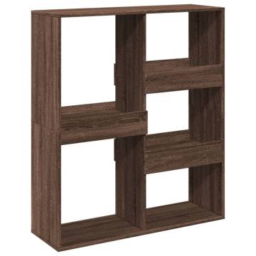  Book CabinetRoom Divider Brown Oak 100x33x115 cm