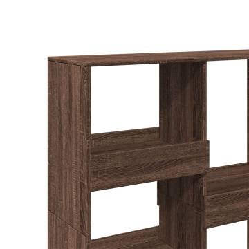  Book CabinetRoom Divider Brown Oak 100x33x115 cm